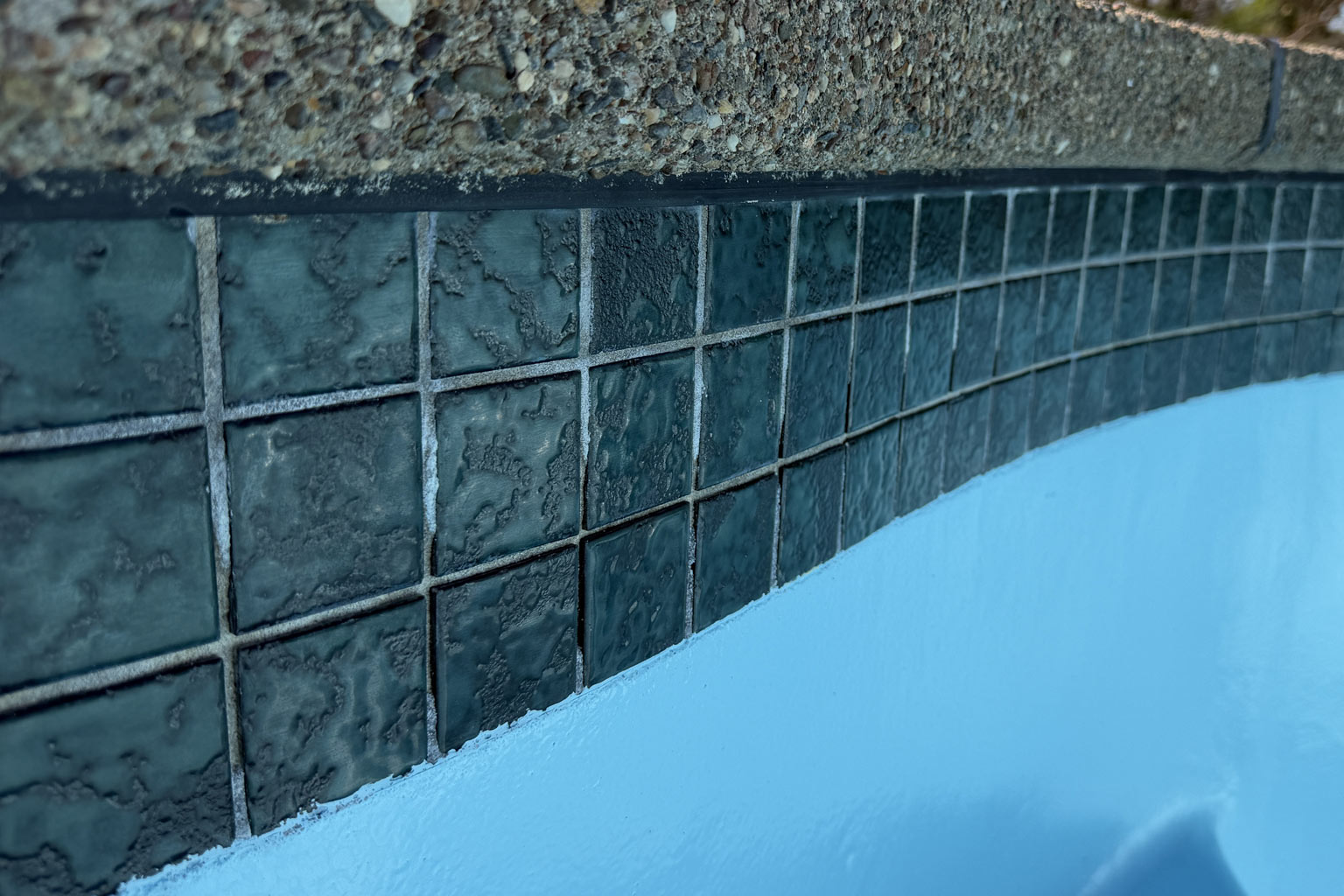 a finished tile cleaning job